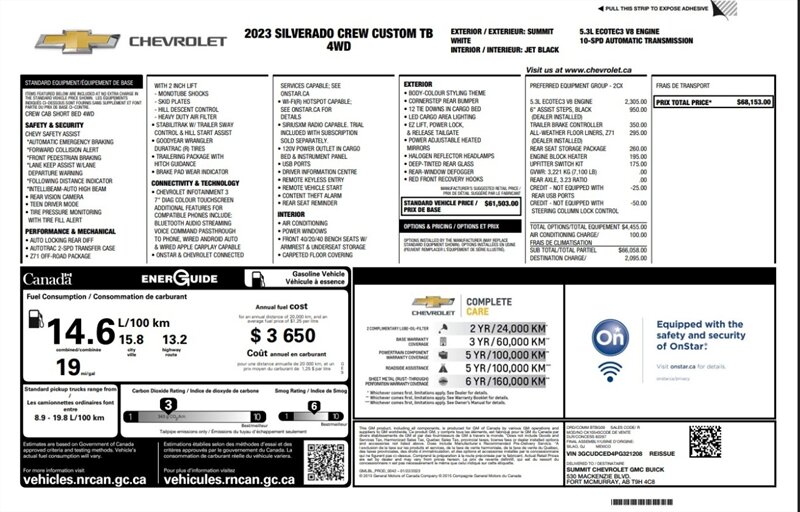 2023 Chevrolet Silverado 1500 Custom Trail Boss 5.3L 4x4 - Photo 18 - St Albert, AB T8N 3Z7