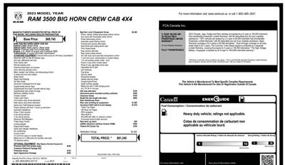 2023 RAM 3500 Big Horn Sport  4x4 - Photo 19 - St Albert, AB T8N 3Z7