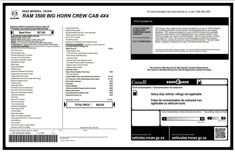 2022 RAM 3500 Big Horn Diesel AISIN 4x4 - Photo 17 - Edmonton, AB T5L 2J7