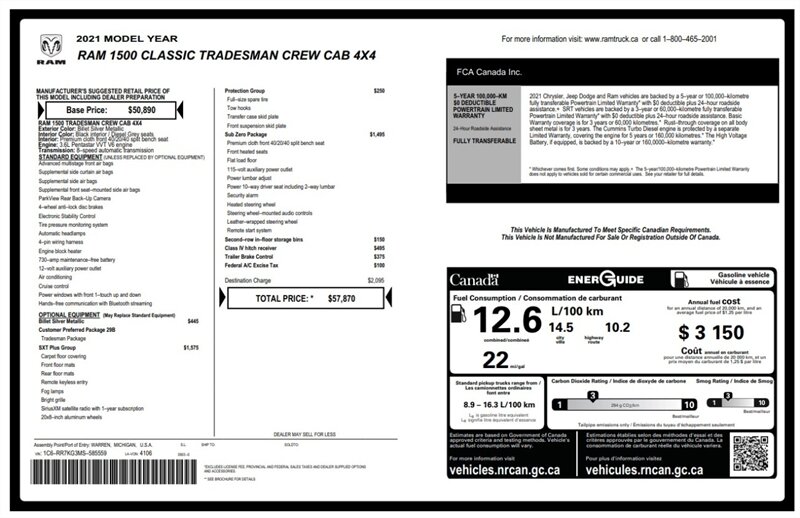 2021 RAM 1500 Classic SXT 4x4 - Photo 17 - St Albert, AB T8N 3Z7