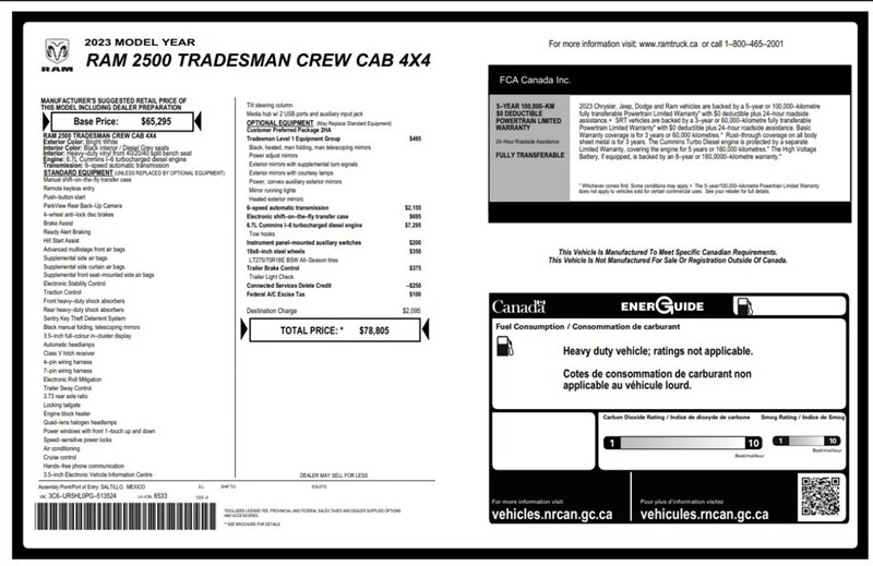 2023 RAM 2500 Tradesman Diesel 4x4 - Photo 19 - St Albert, AB T8N 3Z7