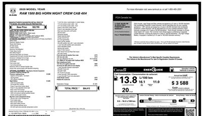 2020 RAM 1500 Big Horn Night Edition  4x4 - Photo 11 - St Albert, AB T8N 3Z7