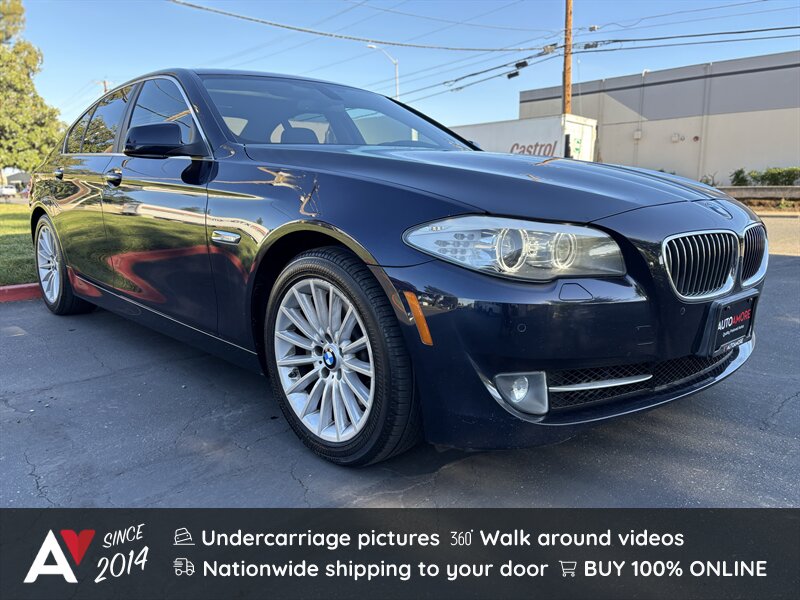 Blue 2011 BMW 5 Series 535i Sedan RWD Sedan Rear-Wheel Drive 6-Speed Automatic