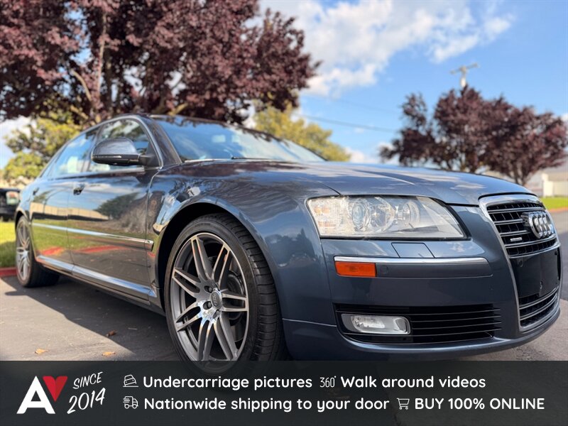 Oyster Gray Metallic 2008 Audi A8 L quattro AWD Sedan All-Wheel Drive Automatic