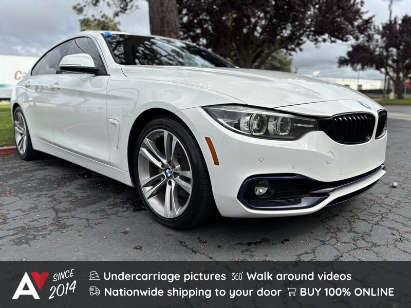 Alpine White 2018 BMW 4 Series 430i Gran Coupe RWD Sedan Rear-Wheel Drive Automatic