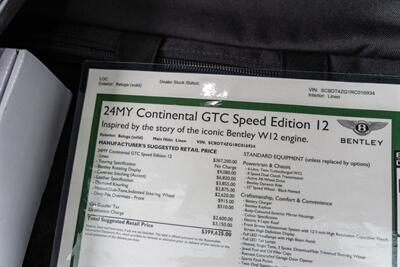 2024 Bentley Continental GTC Speed Edition 12   - Photo 51 - Nashville, TN 37217