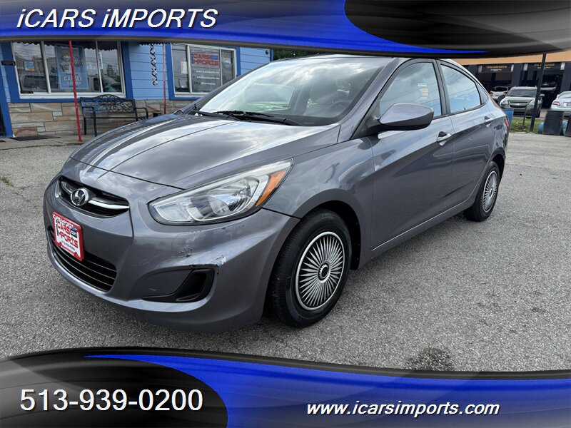 Black 2016 Hyundai Accent Sedan Front-Wheel Drive Automatic