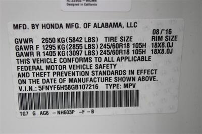 2016 Honda Pilot EX-L   - Photo 63 - Lexington, SC 29073