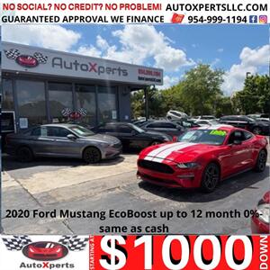 2020 Ford Mustang EcoBoost  up to 12 month 0%- same as cash Coupe