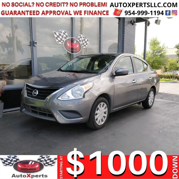 2018 Nissan Versa SV  Up To 12 MONTHS SAME AS CASH - Photo 1 - Wilton Manors, FL 33311