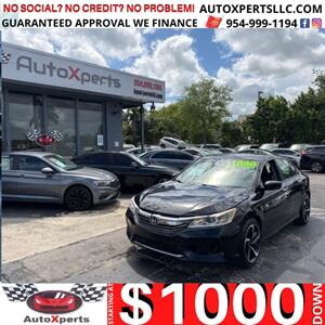 2017 Honda Accord LX  up to 12 month 0%- same as cash Sedan