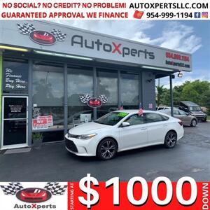 2016 Toyota Avalon XLE Premium  6 MONTHS SAME AS CASH - Photo 1 - Wilton Maners, FL 33311