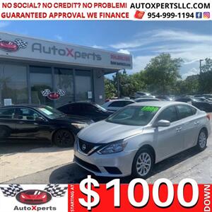 2019 Nissan Sentra SV  up to 12 month 0%- SAME AS CASH Sedan
