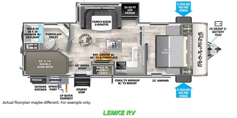 2021 Forest River Salem Hemisphere Hyper Lyte 23BHHL   - Photo 4 - Rocklin, CA 95677