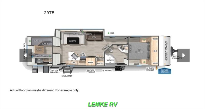 2025 Forest River Cherokee Grey Wolf 29TE   - Photo 4 - Rocklin, CA 95677