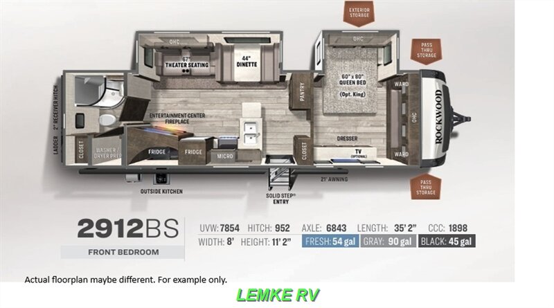 2022 Forest River Rockwood Ultra Lite 2912BS   - Photo 4 - Rocklin, CA 95677