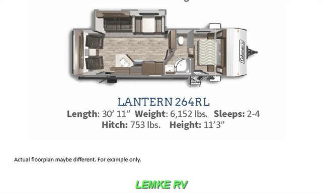 2020 Dutchmen Coleman Lantern 264RL   - Photo 4 - Rocklin, CA 95677