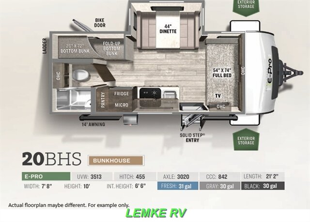 2021 Forest River Flagstaff E-Pro 20BHS   - Photo 4 - Rocklin, CA 95677