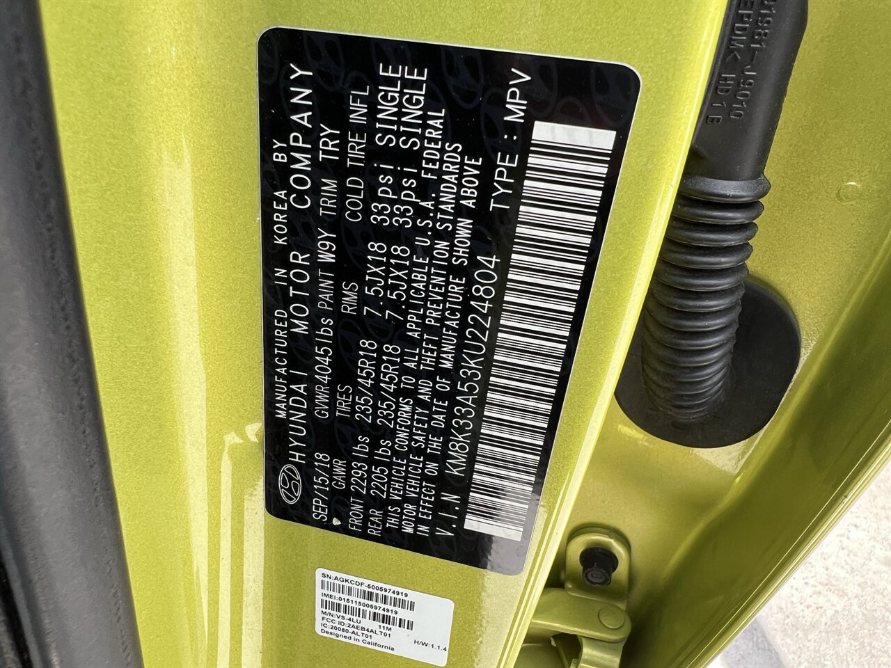 2019 Hyundai Kona LIMITED LTHR ROOF HEATD SEATS REARCAM ONLY 74K MLS   - Photo 15 - Houston, TX 77031