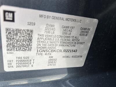 2020 Chevrolet Tahoe LT LUXURY PKG HTD SEATS LTHR 3RD ROW ONLY 81K MLS   - Photo 27 - Houston, TX 77031