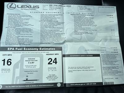2008 Lexus LS 460 COMFORT PKG SOFT CLOSE DOORS S/RF MSRP $71904   - Photo 4 - Houston, TX 77031
