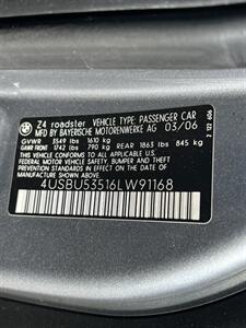 2006 BMW Z4 3.0si SPORTS PREM 18 " WHLS 6 SPEED MANUAL NEW TOP   - Photo 37 - Houston, TX 77031