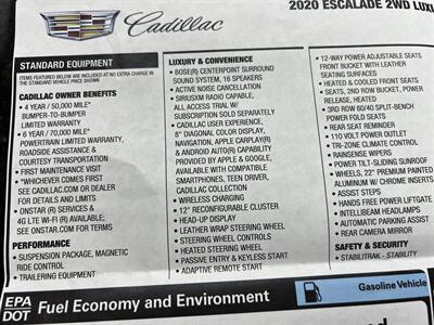 2020 Cadillac Escalade LUXURY REAR ENT 22 " WHLS ONLY 38K MLS MSRP $80410   - Photo 5 - Houston, TX 77031