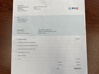 2004 Mercedes-Benz SL 500 CONVERTIBLE AMG STYLING PKG ONLY 33K MILES   - Photo 6 - Houston, TX 77031