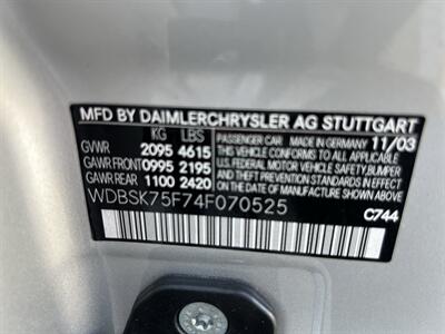 2004 Mercedes-Benz SL 500 CONVERTIBLE AMG STYLING PKG ONLY 33K MILES   - Photo 31 - Houston, TX 77031