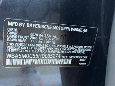 2017 BMW 550i xDrive GRAN TURISMO M SPT PK CWP 19 " WHLS HUD   - Photo 30 - Houston, TX 77031