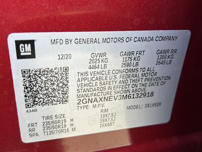 2021 Chevrolet Equinox PREMIER LTHR NAV PANO LANEASST HTD STS MSRP $38530   - Photo 22 - Houston, TX 77031