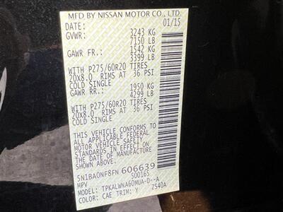 2015 Nissan Armada PLATINUM HTD STS S/ROOF NAV REAR CAM MSRP $52245   - Photo 21 - Houston, TX 77031