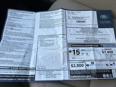 2013 Land Rover Range Rover Sport HSE LUXURY AWD COOLER BOX NAV REARCAM MSRP $67595   - Photo 4 - Houston, TX 77031