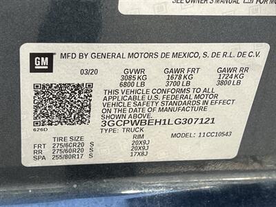 2020 Chevrolet Silverado 1500 CUSTOM CREW CAB APPLE CAR PLAY REAR CAM BLUETOOTH   - Photo 18 - Houston, TX 77031