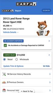 2012 Land Rover Range Rover Sport HSE S/ROOF NAVI REAR CAM SAT RADIO SERVICE RECORDS   - Photo 6 - Houston, TX 77031
