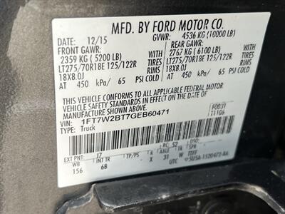 2016 Ford F-250 SUPER DUTY LARIAT 6.7 DIESEL CREW 4X4 MSRP $60715   - Photo 29 - Houston, TX 77031