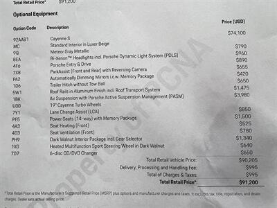 2015 Porsche Cayenne S WOOD STEERING NAV CAM HTD/COOL STS MSRP $91200   - Photo 7 - Houston, TX 77031