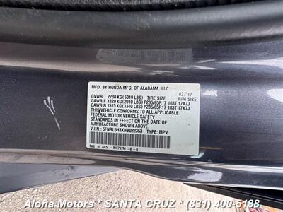 2017 Honda Odyssey SE   - Photo 23 - Santa Cruz, CA 95060