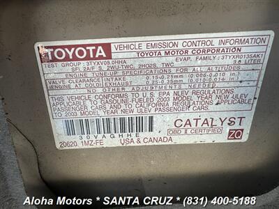 2003 Toyota Camry LE V6 - Photo 21 - Santa Cruz, CA 95060