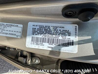 2003 Toyota Camry LE V6 - Photo 20 - Santa Cruz, CA 95060