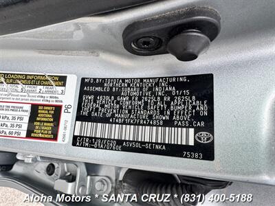 2015 Toyota Camry LE   - Photo 20 - Santa Cruz, CA 95060