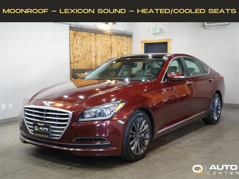 Pamplona Red 2015 Hyundai Genesis Sedan Rear-Wheel Drive Automatic