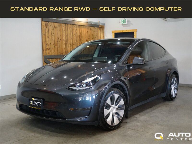Stealth Gray 2024 Tesla Model Y Long Range RWD SUV / Crossover Rear-Wheel Drive Automatic