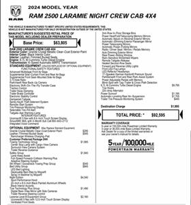2024 RAM 2500 Laramie, 6.7 Cummins 4x4 Fully Loaded Night Edit   - Photo 5 - Rancho Cordova, CA 95742
