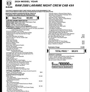 2024 RAM 2500 Laramie Night Edition 6.7 Cummins, BDS Lift ON 37s - Photo 9 - Rancho Cordova, CA 95742