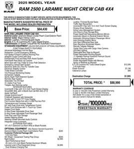2025 RAM 2500 Laramie 6.7L Cummins, Night Edition 4x4   - Photo 6 - Rancho Cordova, CA 95742