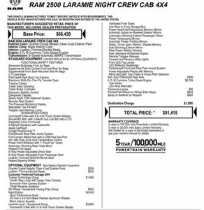 2024 RAM 2500 Laramie Night Edit, 6.7 Cummins 4x4 (COMING SOON)   - Photo 7 - Rancho Cordova, CA 95742