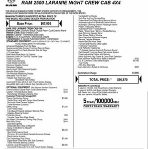 2024 RAM 2500 Laramie Night Edition, 6.7 Cummins 4x4 Loaded   - Photo 15 - Rancho Cordova, CA 95742