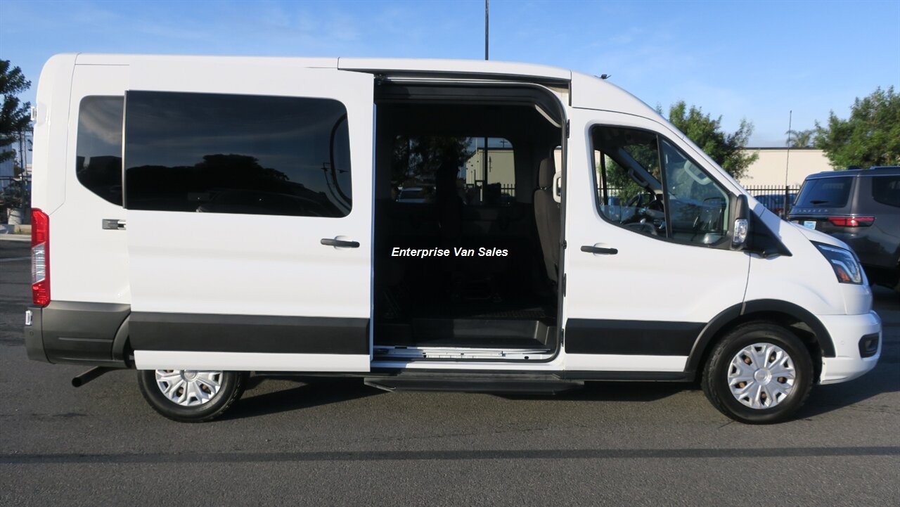 2023 Ford Transit 350 XLT  Mid Roof 9 Passenger Captain Seats - Photo 1 - Long Beach, CA 90807