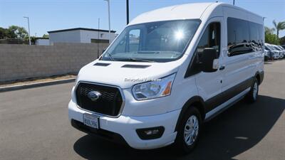 2021 Ford Transit 350 XLT  Mid Roof 10 Passenger Captain Seats - Photo 4 - Long Beach, CA 90807